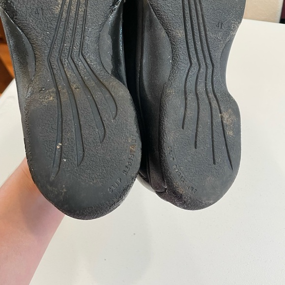 Dansko Black Shoes 41 Womens 10.5-11 Chunky Oxford lace up Business casual - Picture 5 of 9